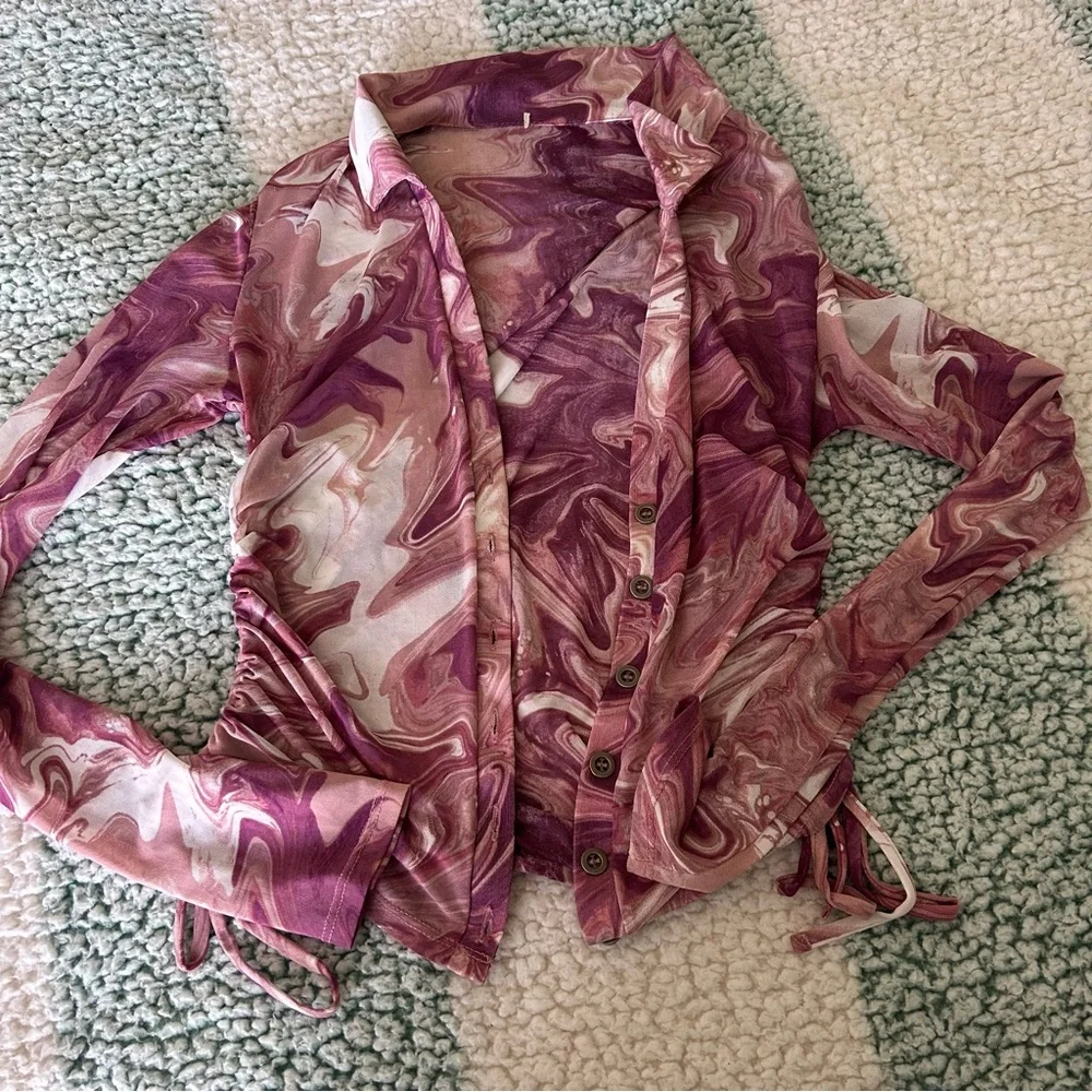 Pink Button Down - Picture 1 of 5